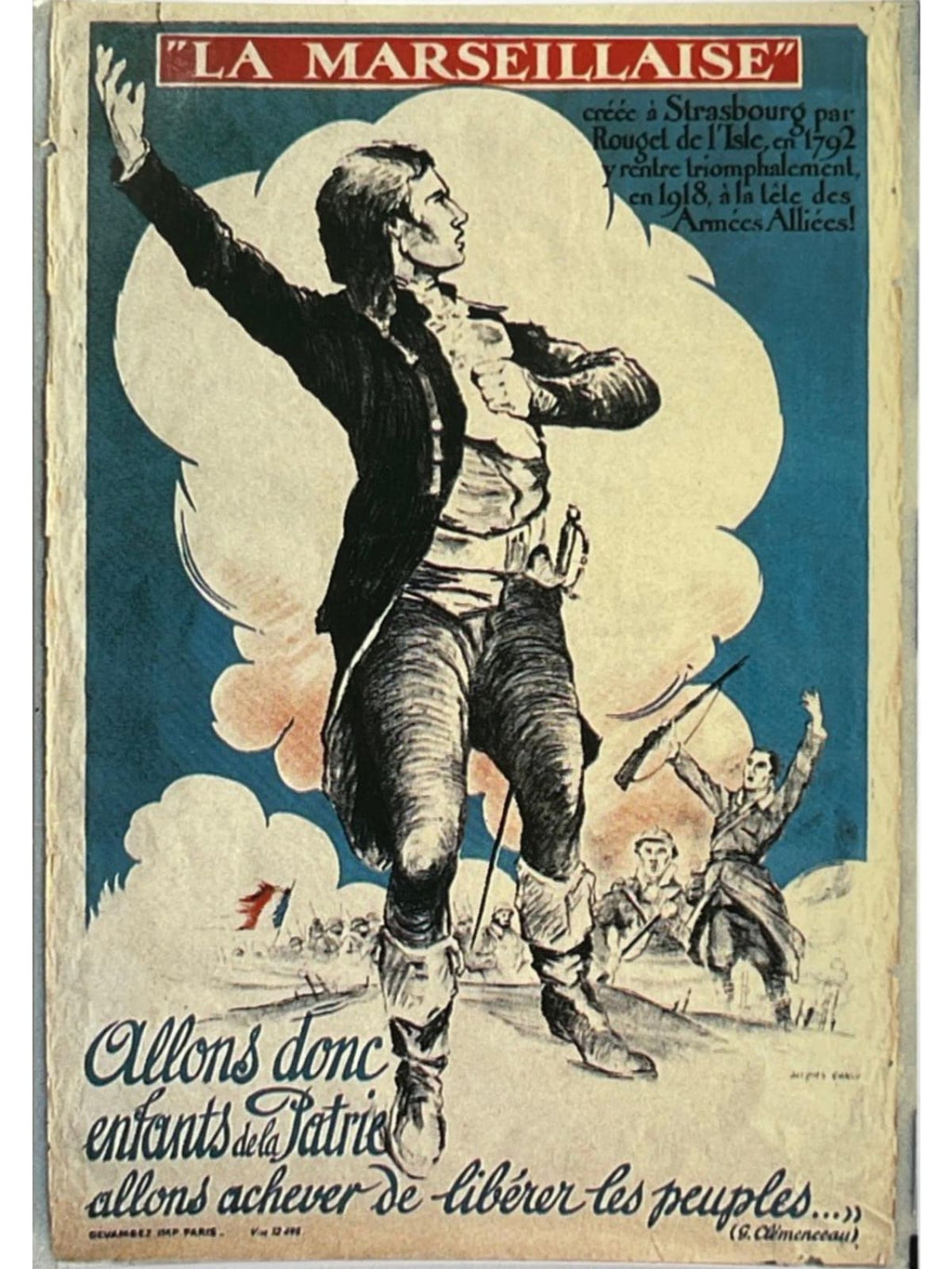 Recto de la carte postale