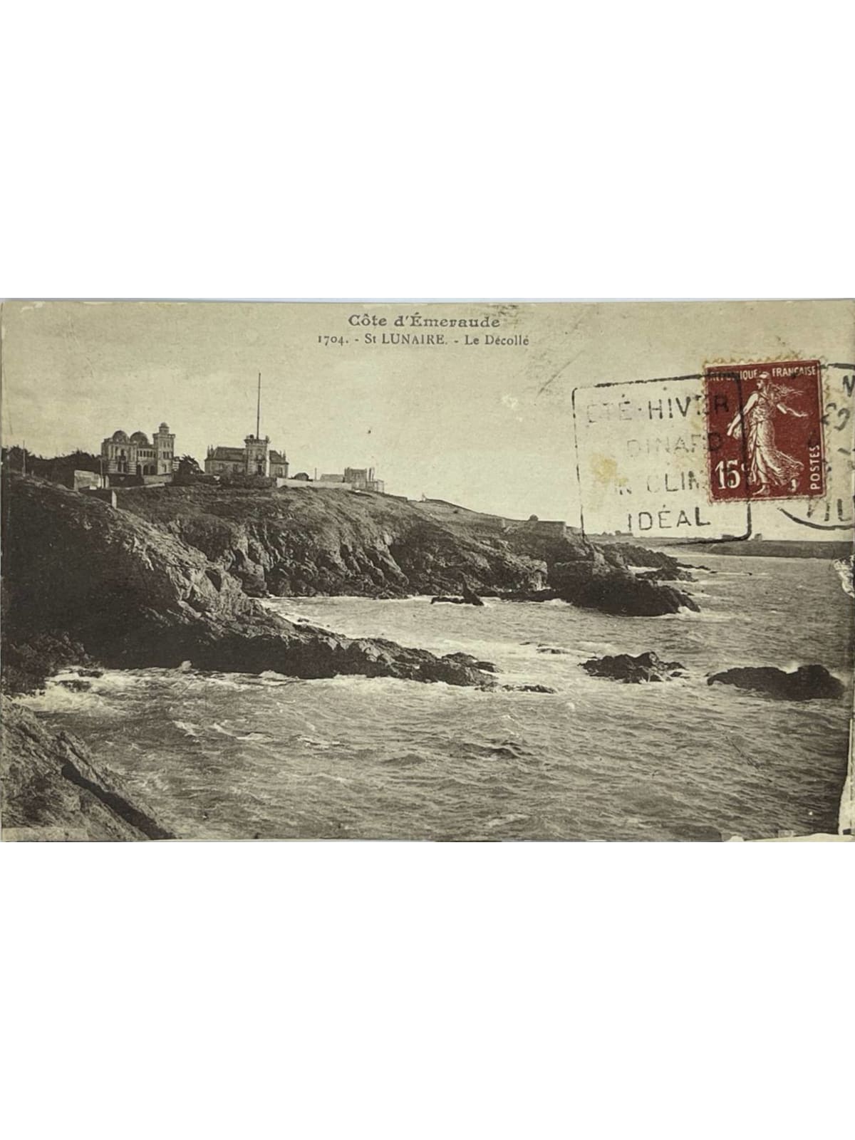 Recto de la carte postale