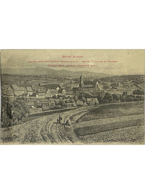 Altkirch (Haut-Rhin) – Vue générale, série Notre Alsace – CPA illustrée