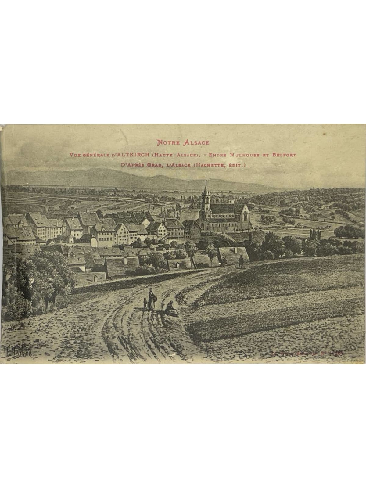 Recto de la carte postale