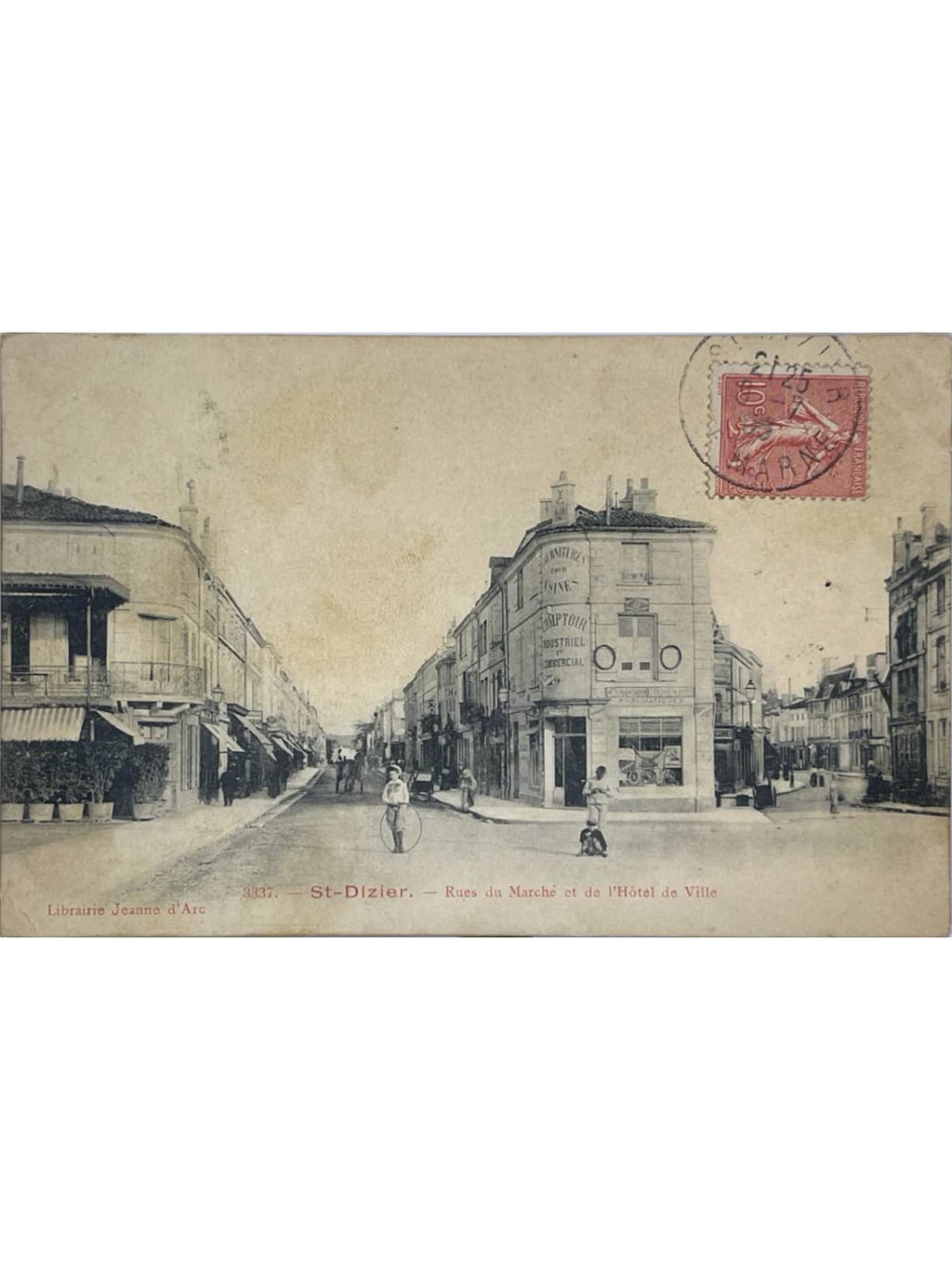 Recto de la carte postale