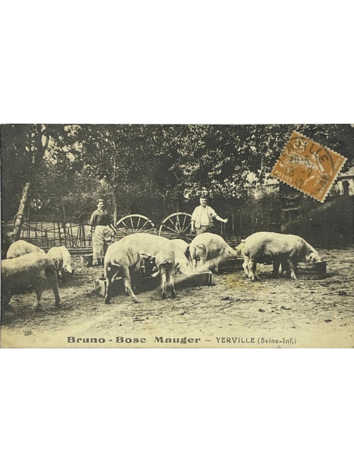 Recto de la carte postale