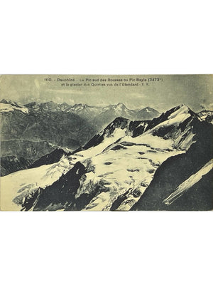 Dauphiné – Pic Bayle et glacier des Quirlies vus de l'Étendard – CPA n° 1110