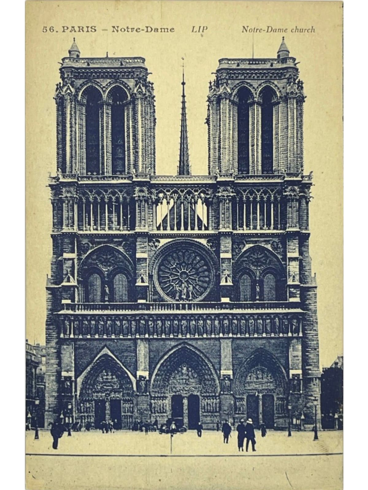 Recto de la carte postale