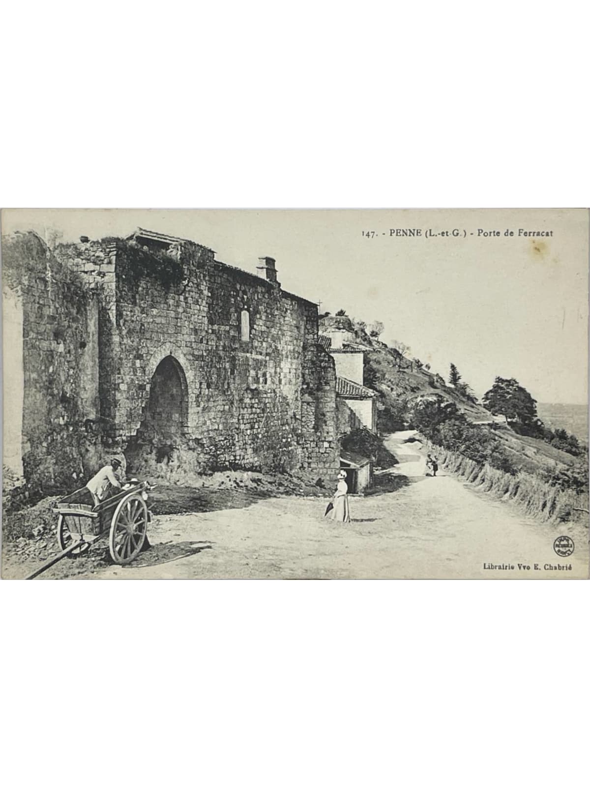 Recto de la carte postale