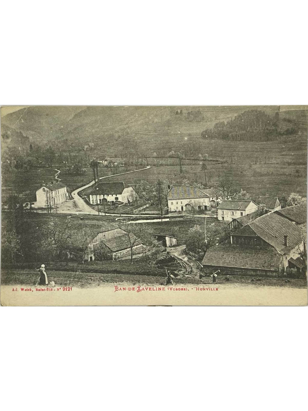 Recto de la carte postale