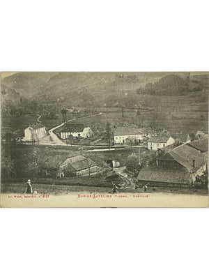 Ban-de-Laveline (Vosges) – Honville – Vue rurale, CPA écrite en 1912