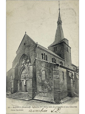 Buzancy (Ardennes) – Église du XIIIe siècle – CPA n°65