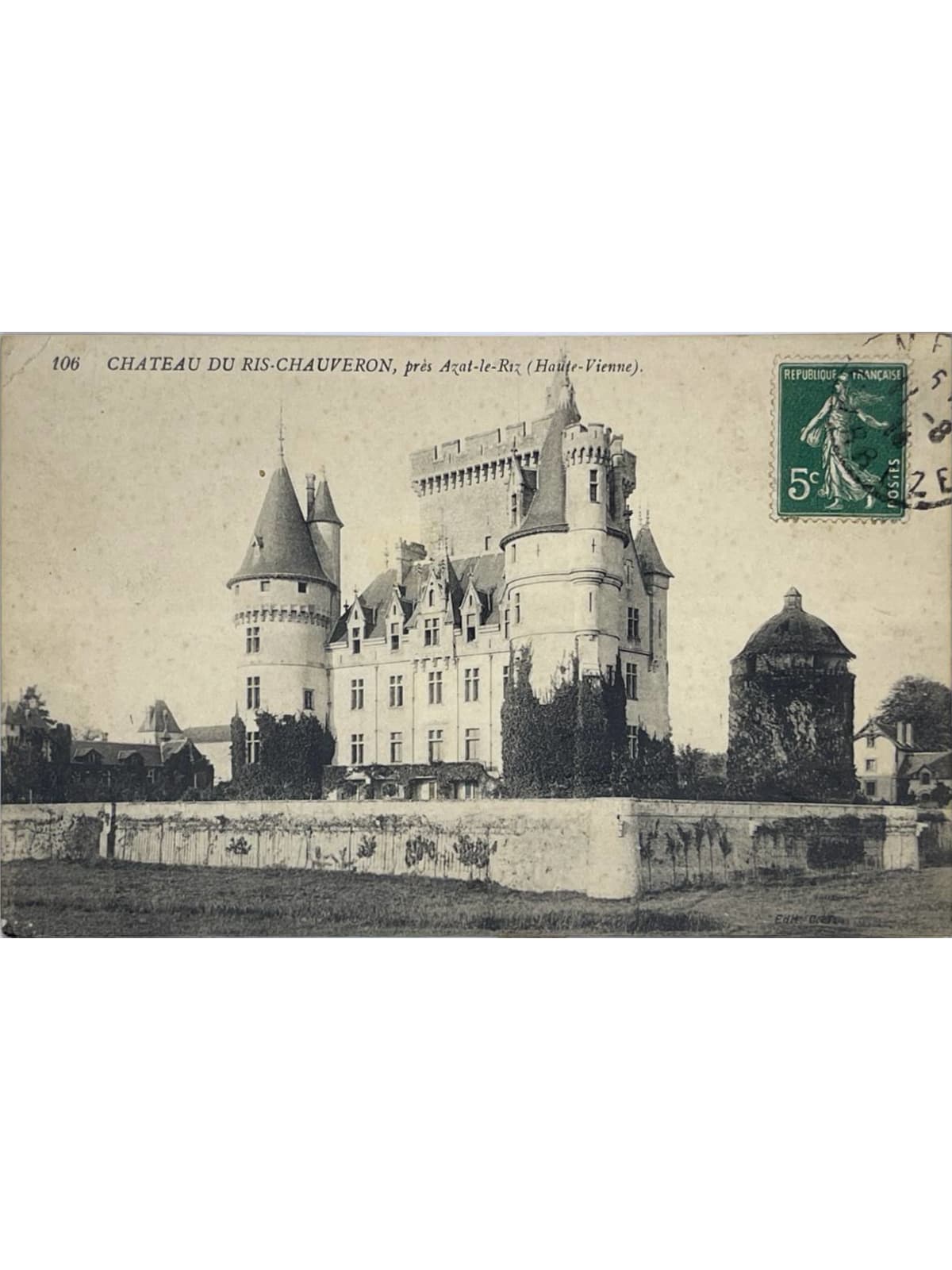 Recto de la carte postale