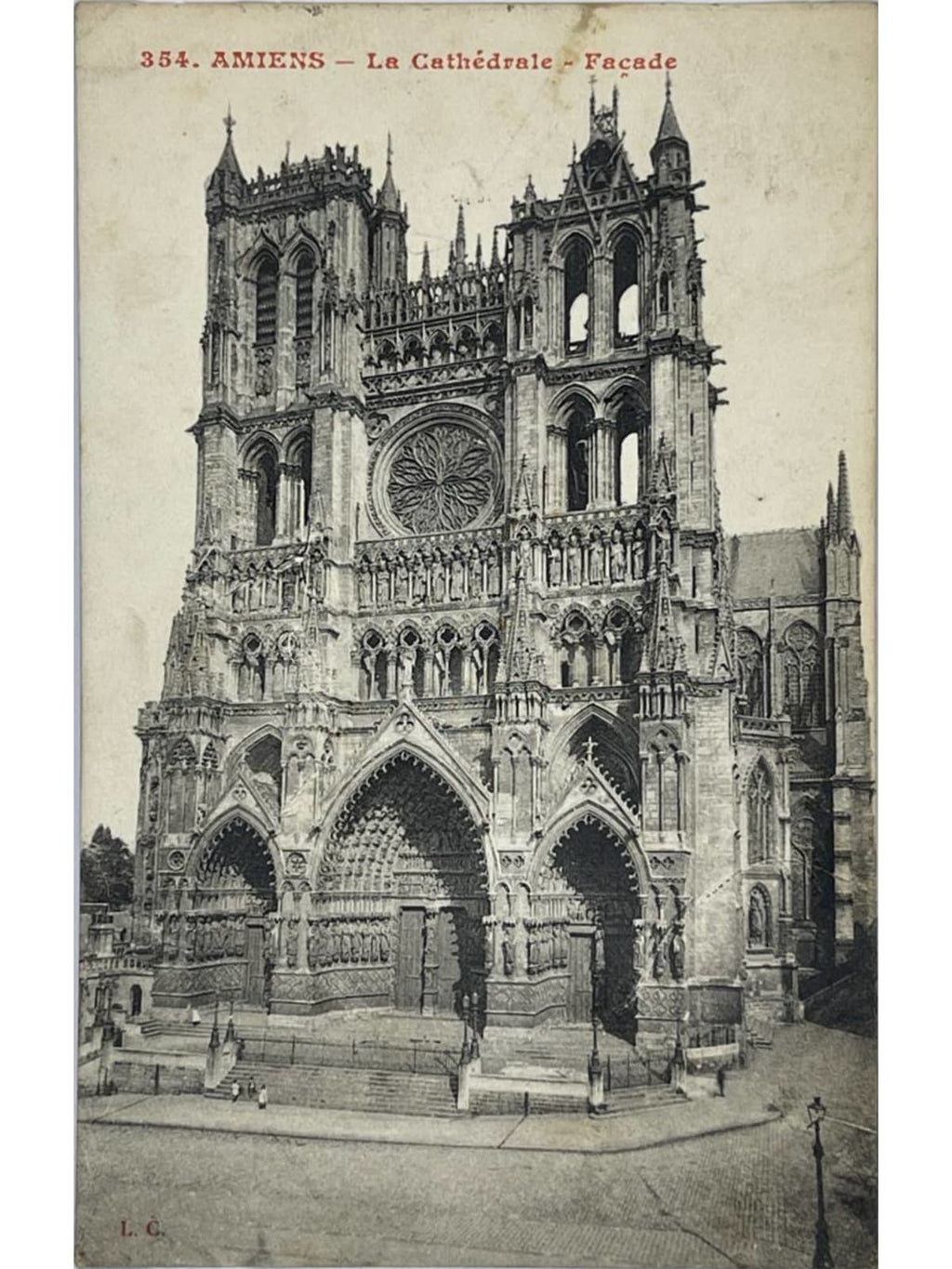 Recto de la carte postale