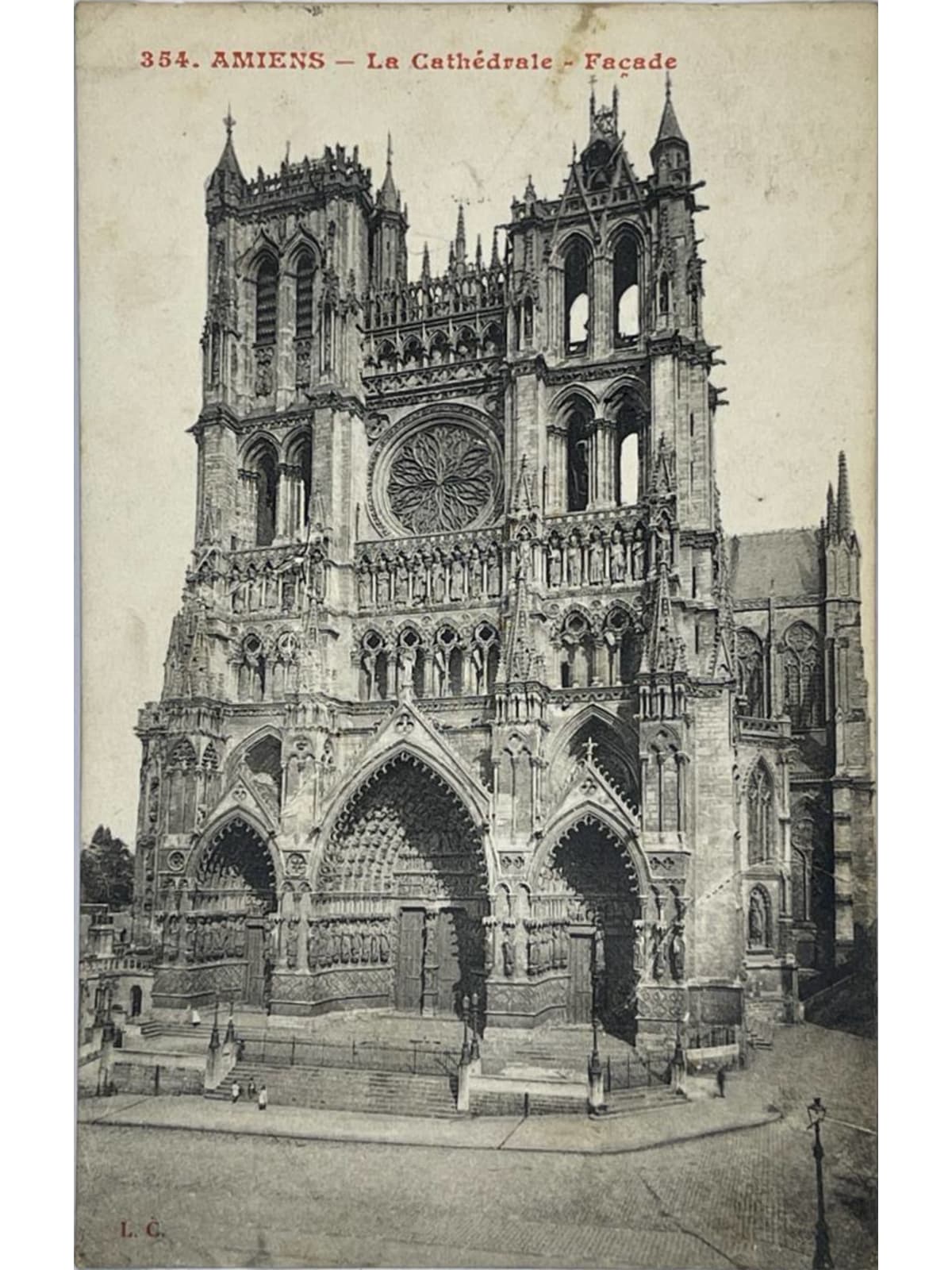 Recto de la carte postale
