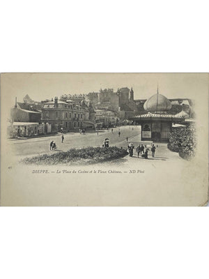 CPA Dieppe – Place du Casino et Vieux Château – ND Phot. n°42