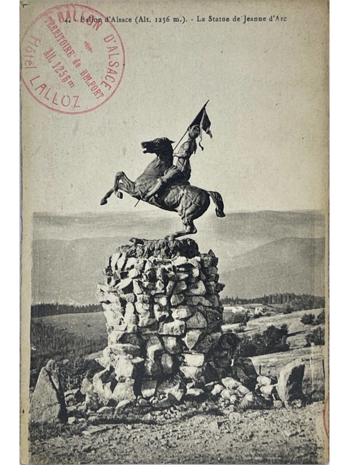 Recto de la carte postale