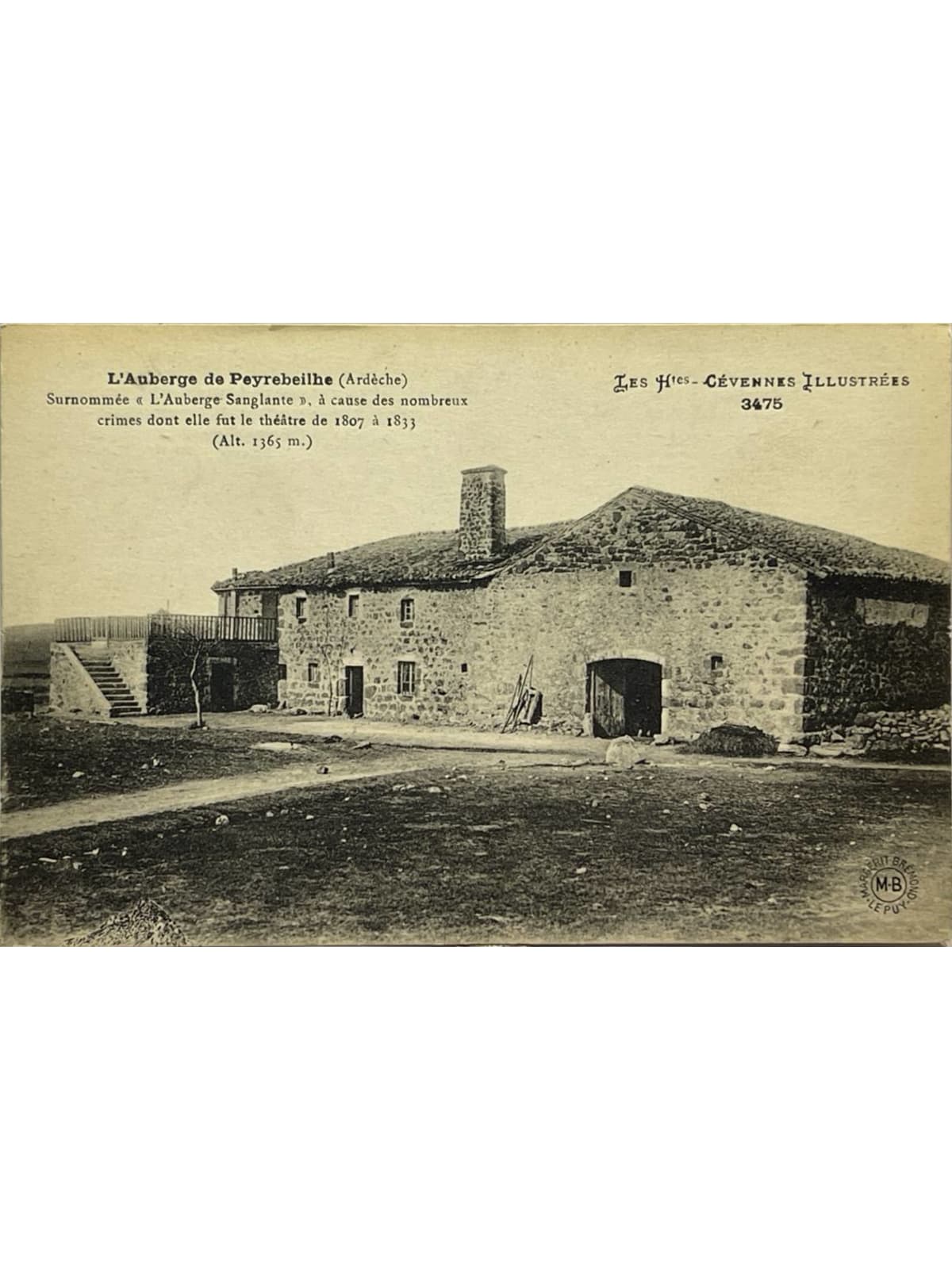 Recto de la carte postale