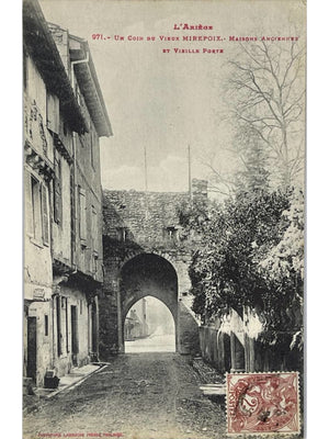 Mirepoix – Maisons anciennes et vieille porte – CPA n° 971 Labouche Frères