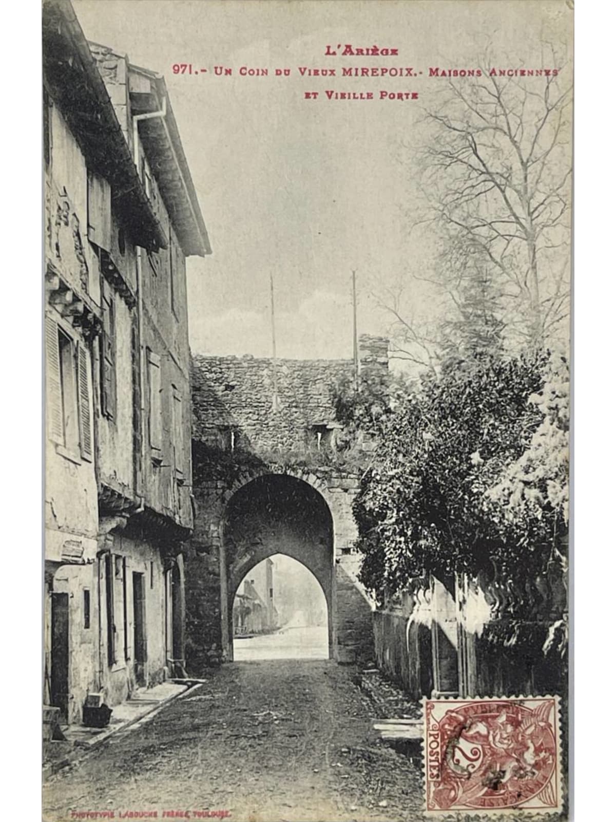 Recto de la carte postale