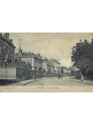 Chaumont – Avenue Carnot et villas – CPA ancienne