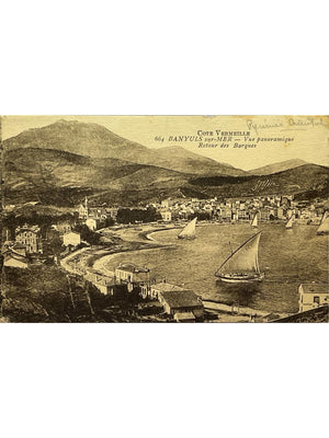 Banyuls-sur-Mer – Vue panoramique et retour des barques – CPA n° 664
