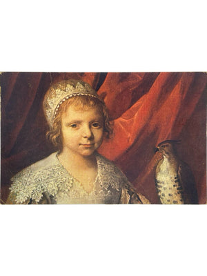 Carte postale – Philippe de Champaigne – La Fillette au faucon – Musée du Louvre