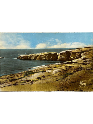 Brétignolles-sur-Mer – La Sauzaie, côte rocheuse – Carte postale années 1960