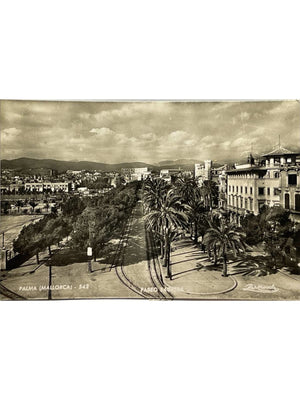 Palma de Majorque – Paseo del Generalísimo et voies de tramway – Zerkowitz – carte postale