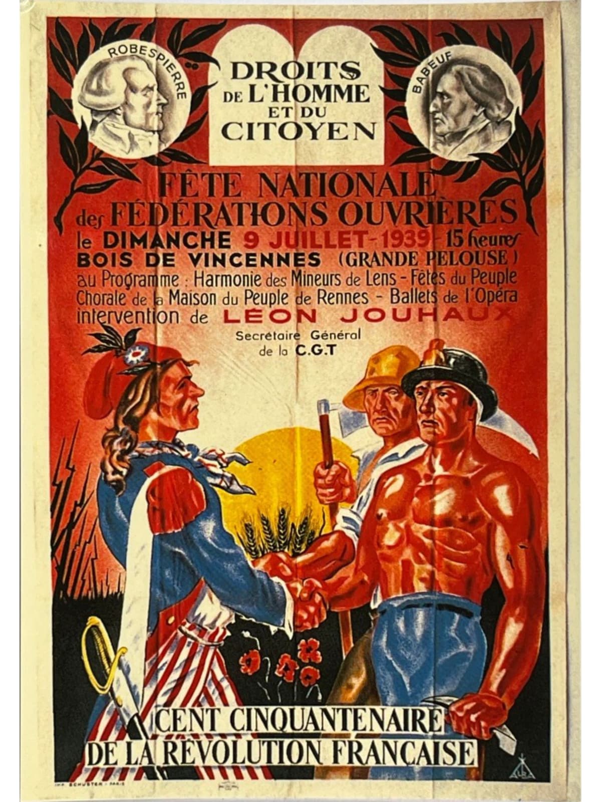 Recto de la carte postale
