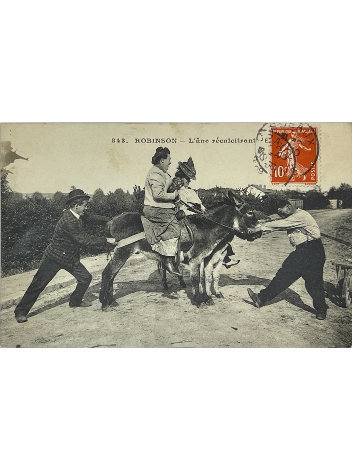 Recto de la carte postale