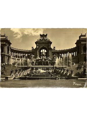 Marseille – Palais Longchamp et fontaine monumentale – CPSM n° 292