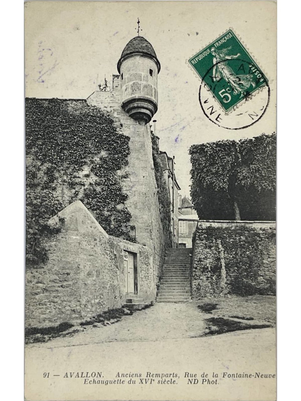 Recto de la carte postale