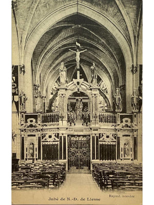 Liesse-Notre-Dame (Aisne) – Jubé de Notre-Dame – CPA ancienne