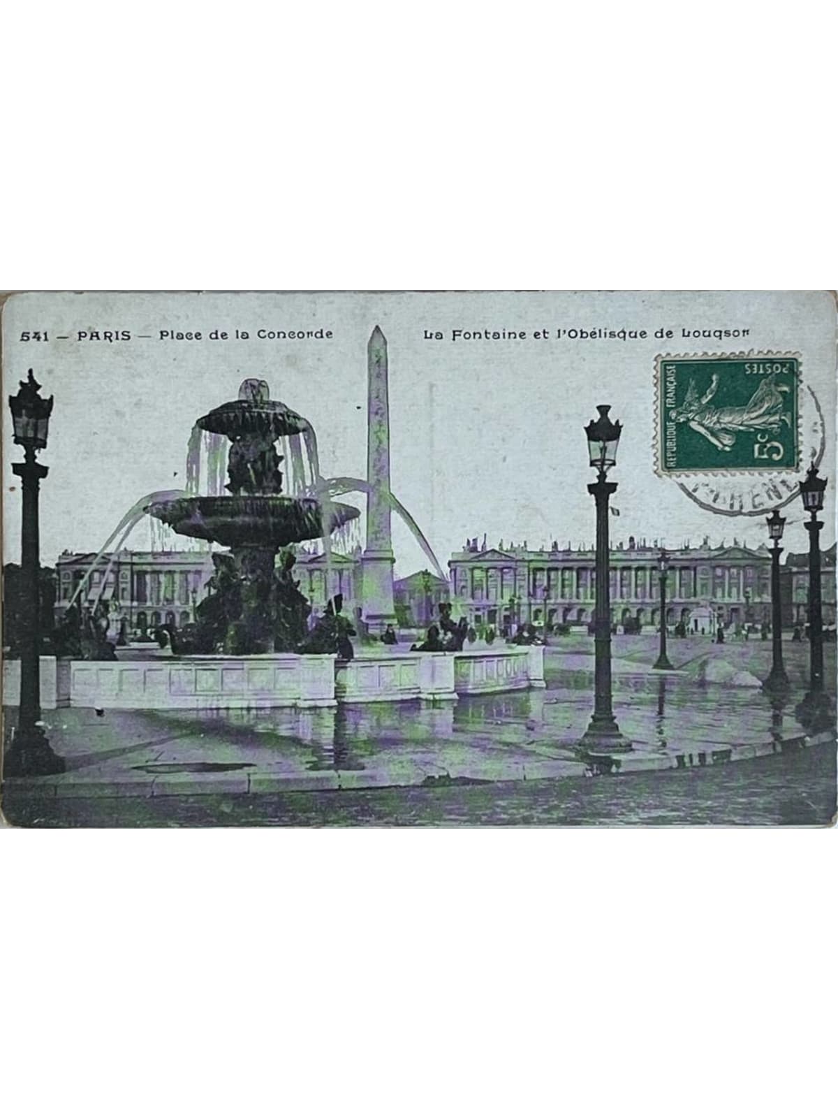 Recto de la carte postale
