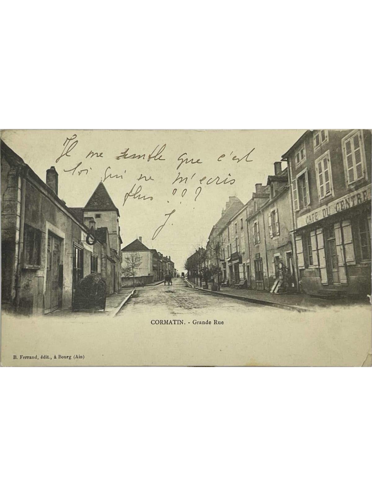 Recto de la carte postale