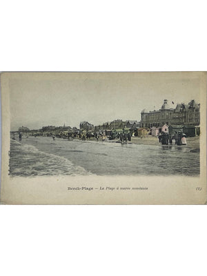 Berck-Plage (Pas-de-Calais) – La plage à marée montante – CPA n° 1