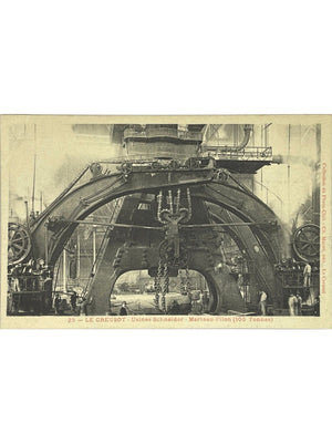 Le Creusot – Usines Schneider, marteau-pilon de 100 tonnes – CPA n° 25