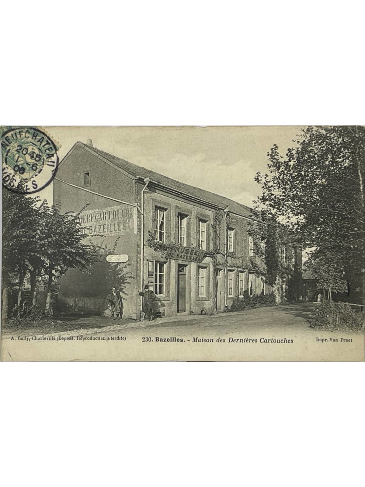 Recto de la carte postale