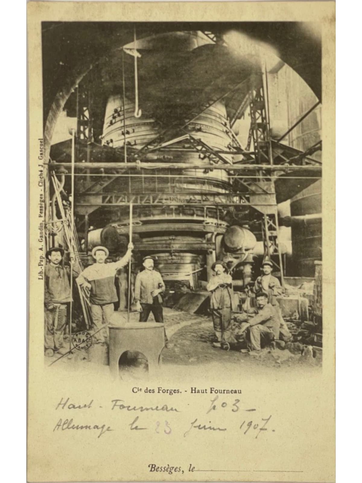 Recto de la carte postale
