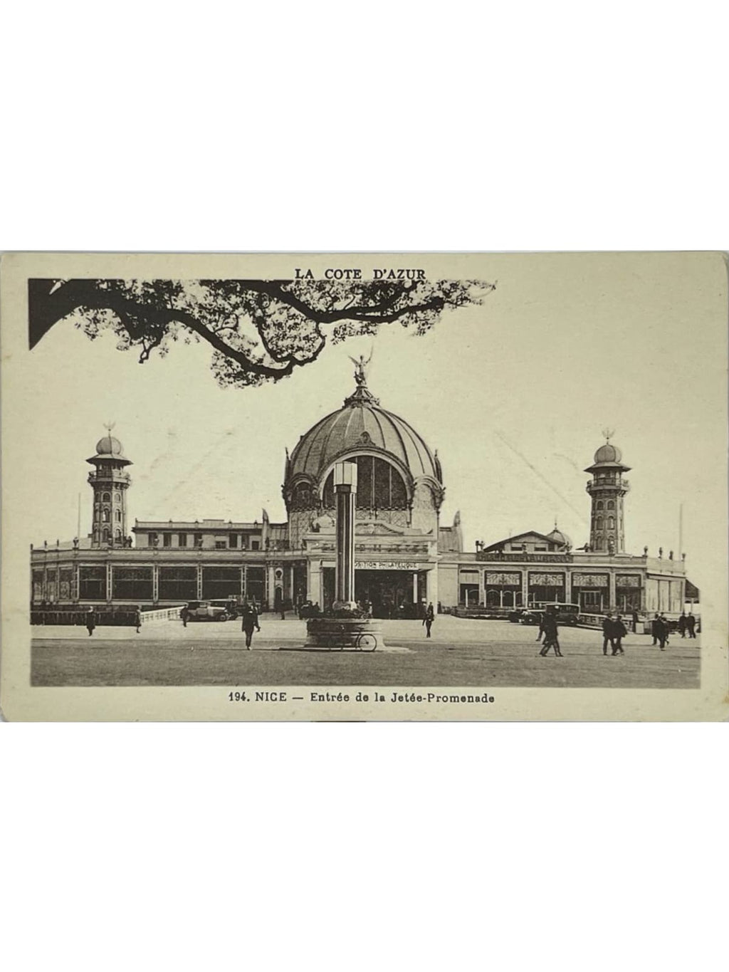 Recto de la carte postale