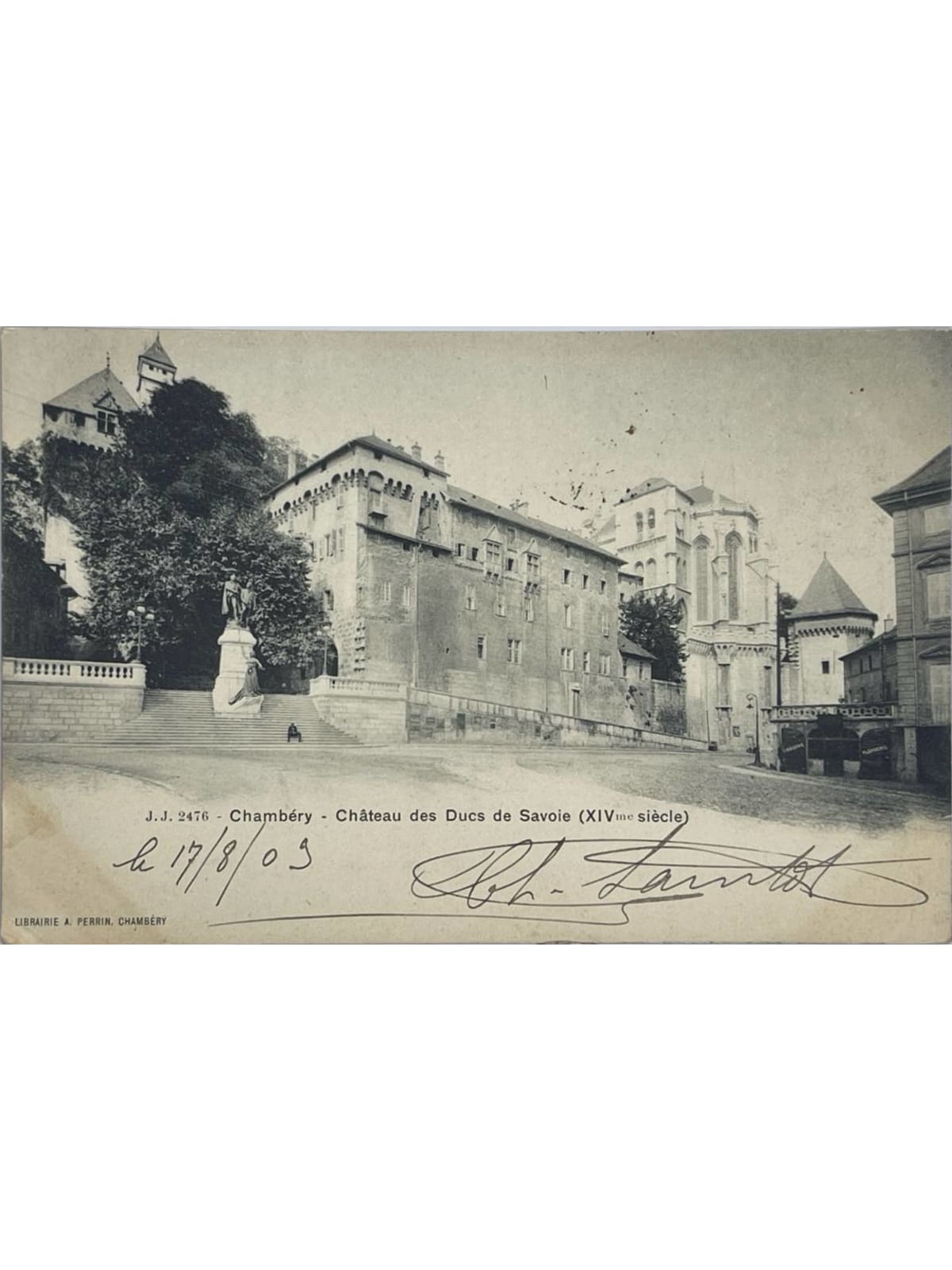 Recto de la carte postale