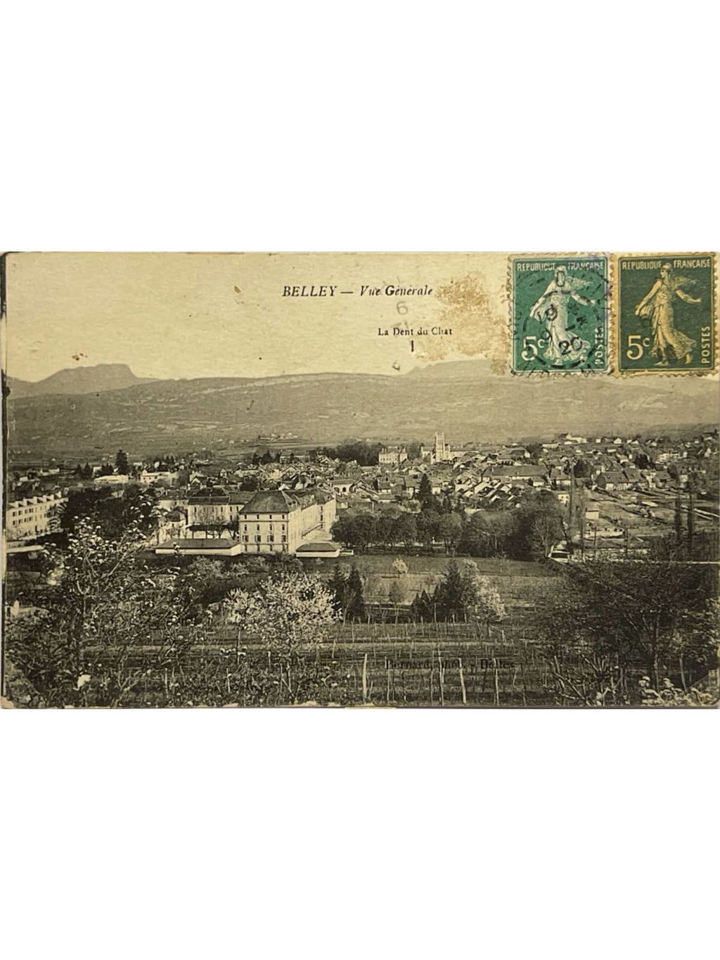 Recto de la carte postale