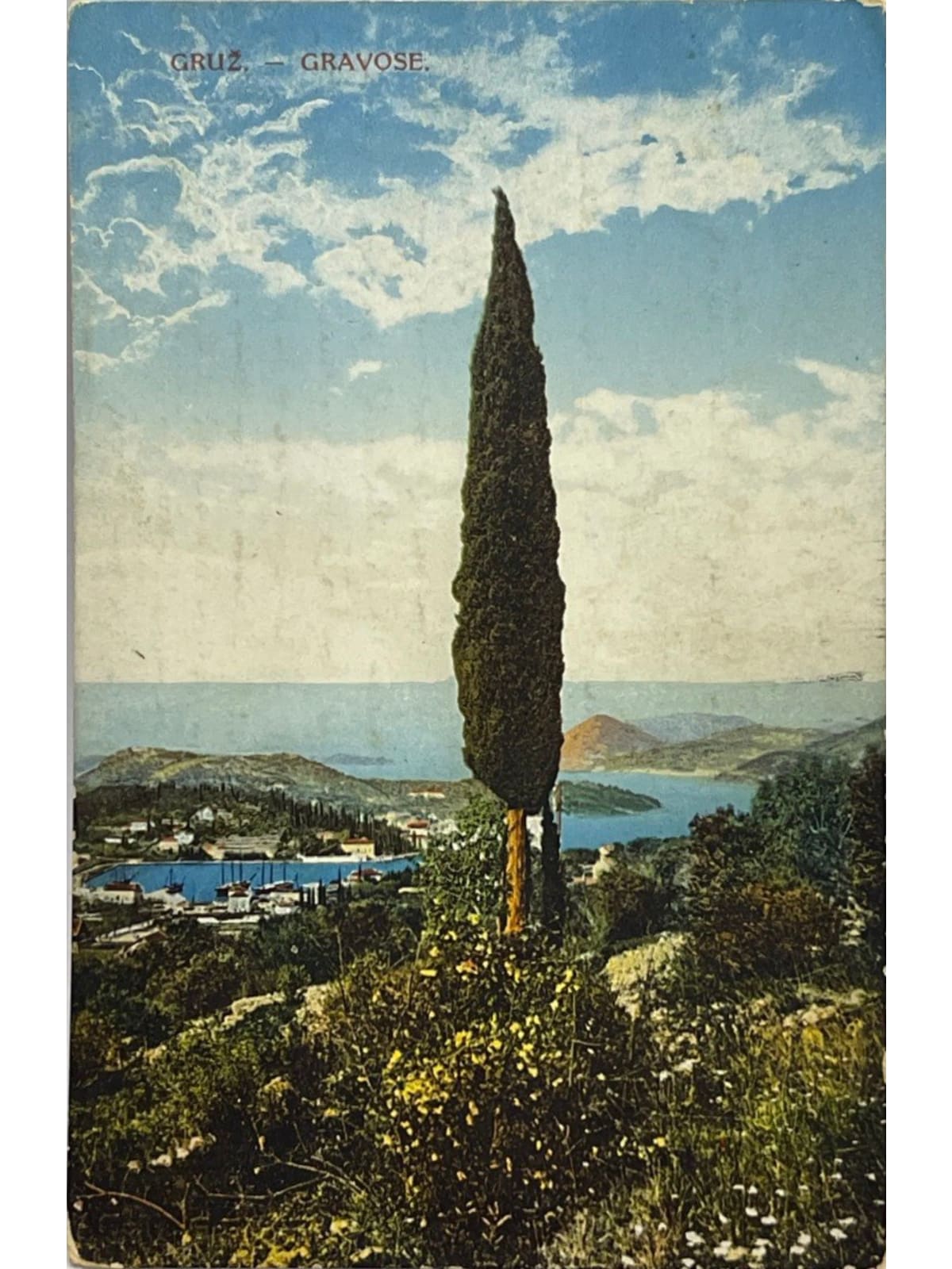 Recto de la carte postale