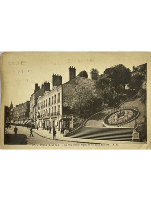 Blois – Rue Denis-Papin et Grand Escalier – CPA de 1937