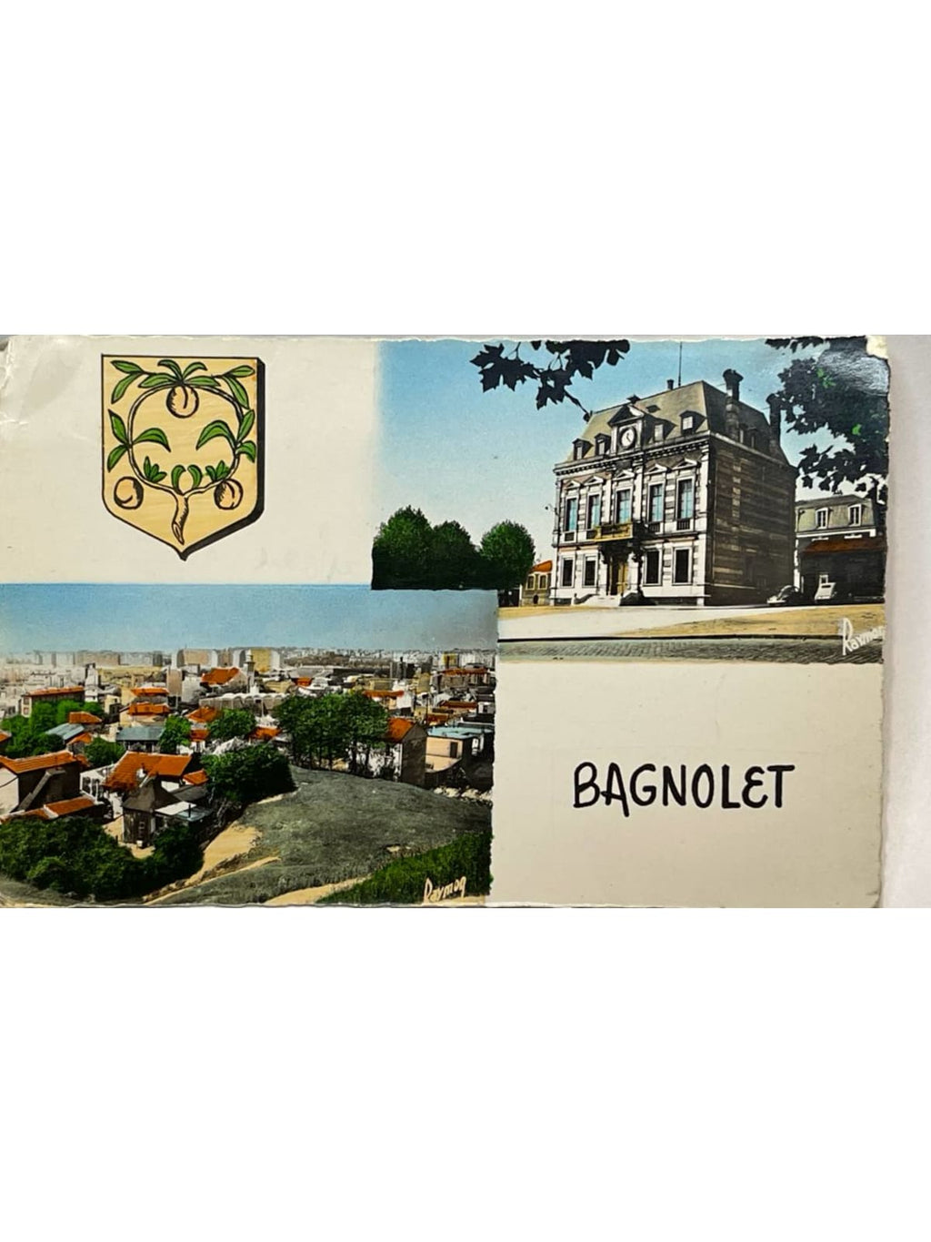 Recto de la carte postale
