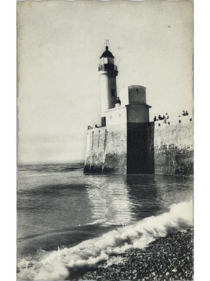Le Tréport (76) – Le phare et la jetée – CPSM années 1950