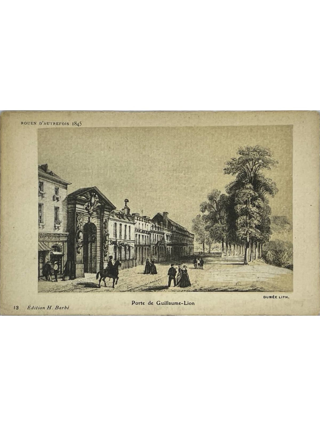 Recto de la carte postale
