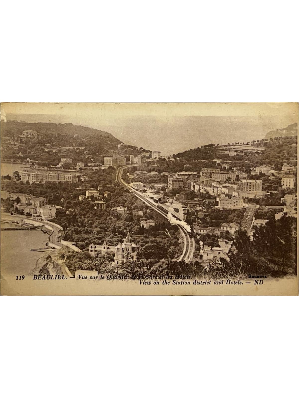 Recto de la carte postale