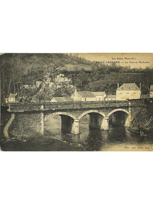Saint-Léonard-des-Bois – Le pont et Narbonne, Alpes Mancelles – CPA