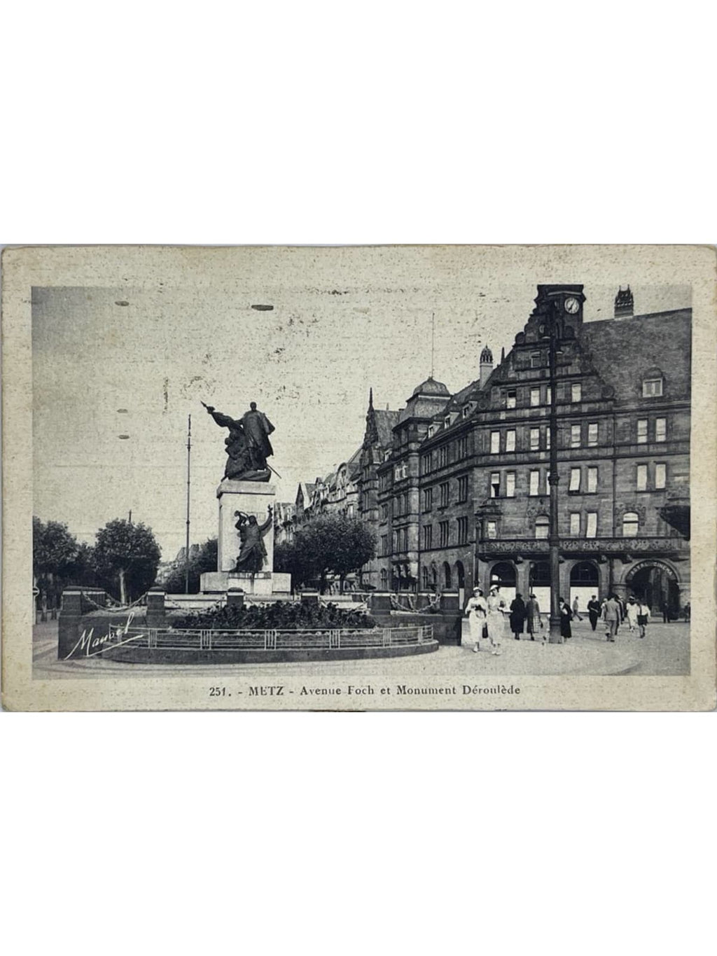 Recto de la carte postale