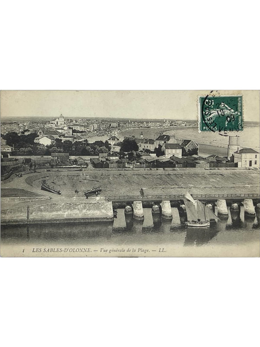 Recto de la carte postale