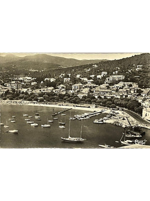 Carte postale – Sainte-Maxime – Vue aérienne du port, de la plage et de la ville – 1986