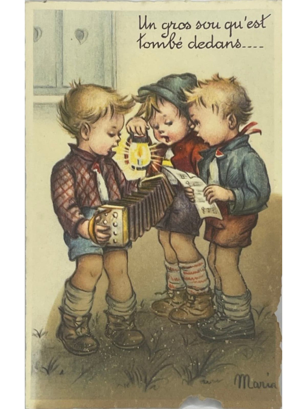 Recto de la carte postale